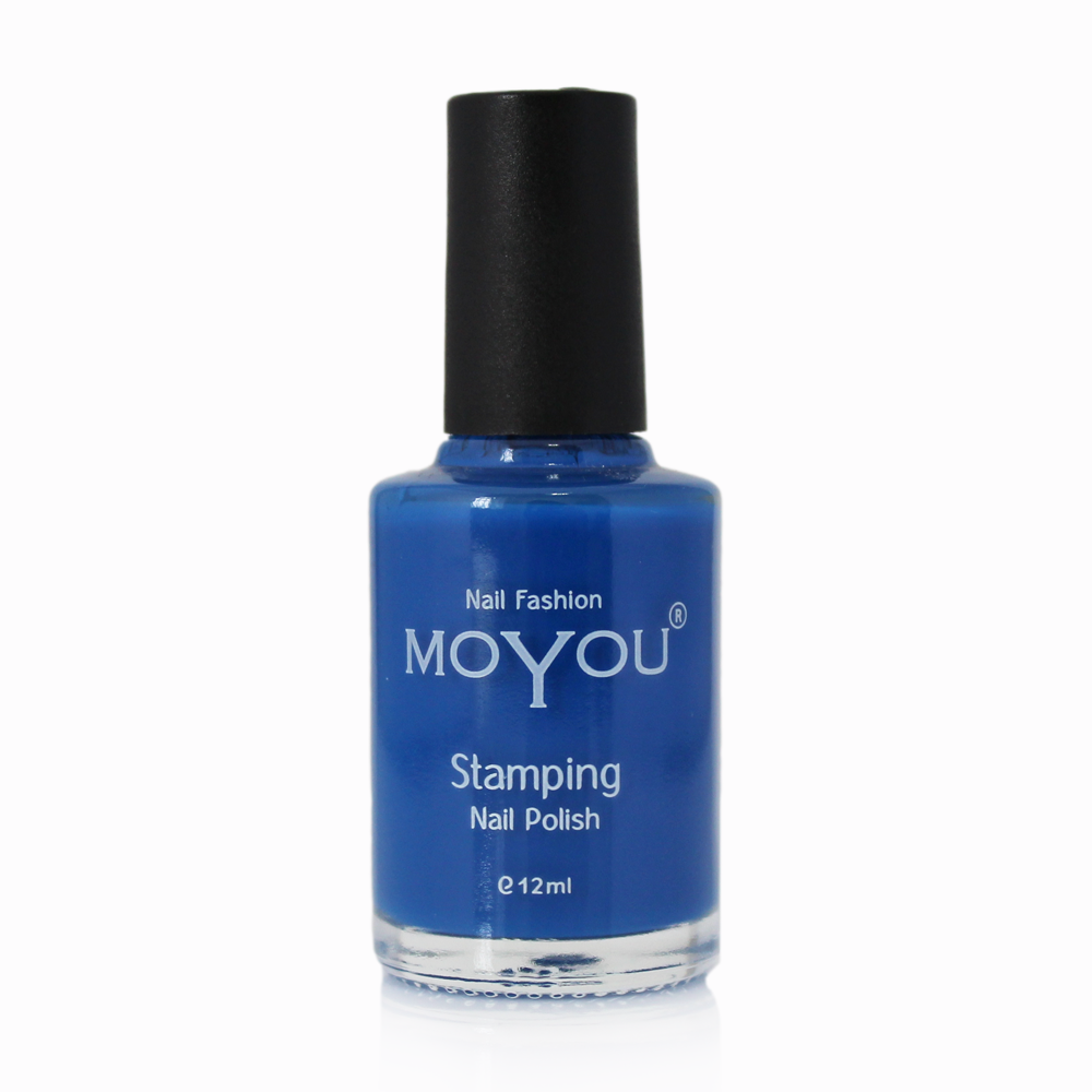 Blue Stamping Nail Polish- MoYou Nail Fashion