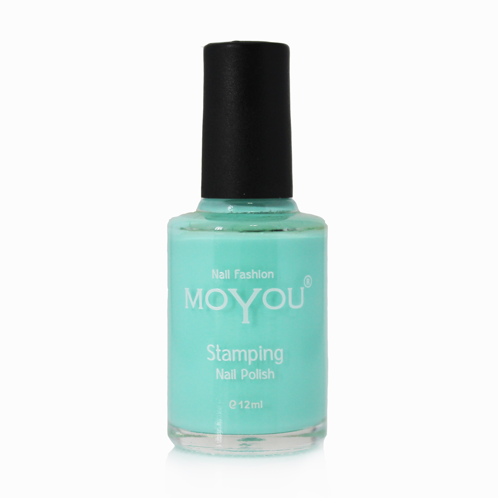 Powder Blue Stamping Nail Polish- MoYou Nail Fashion
