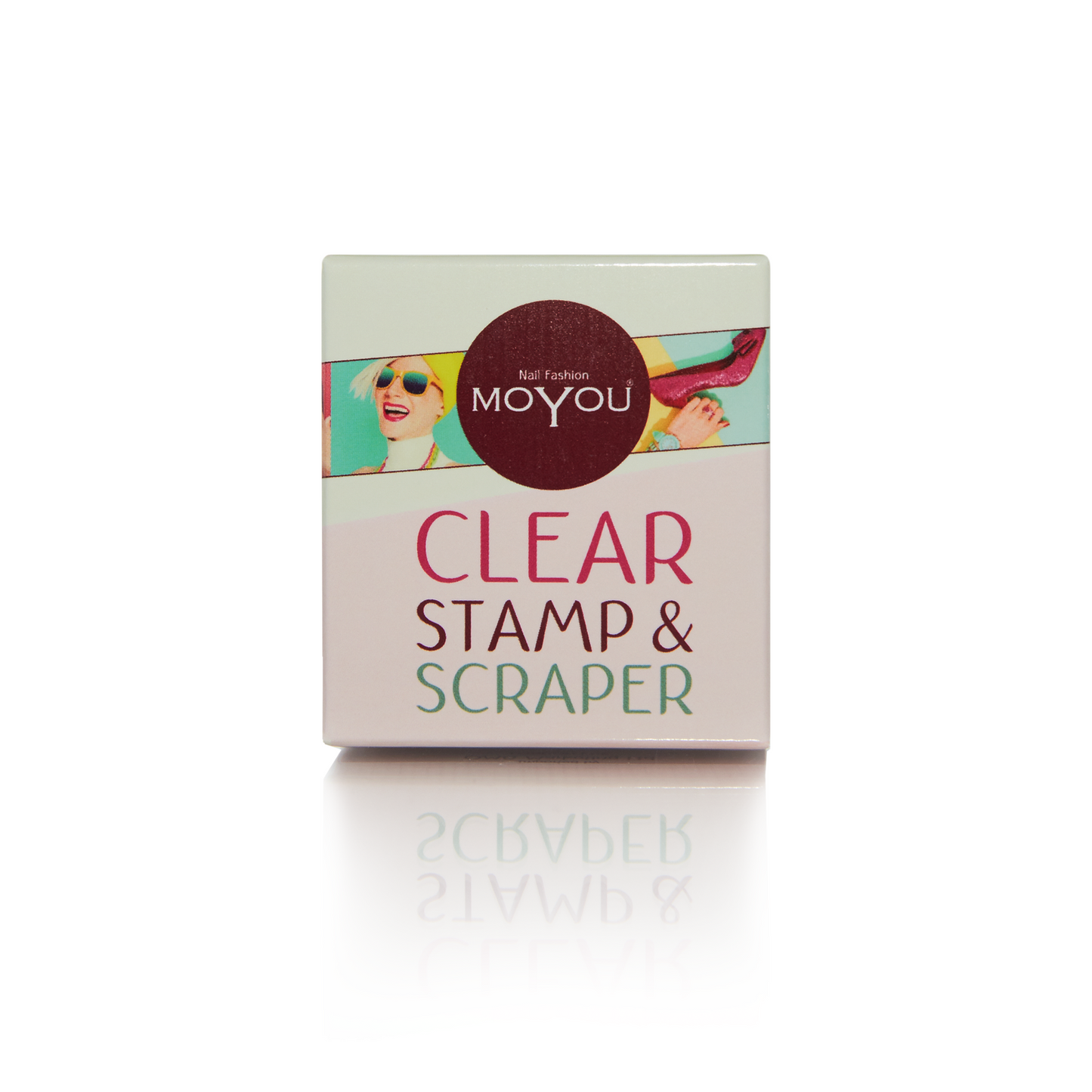 MoYou Clear Stamp and Scraper with Magic Sponge - MoYou Nail Fashion 